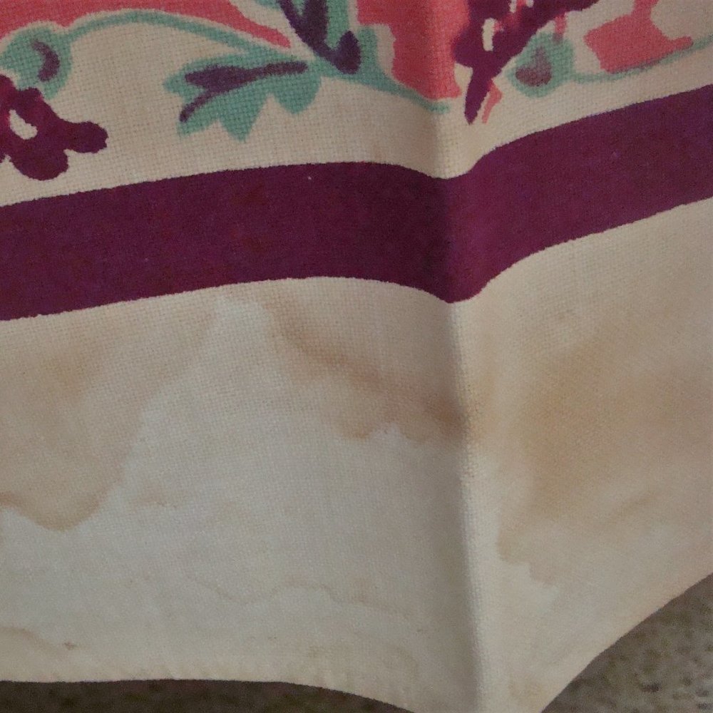 Vintage Floral Tablecloth Cottage Core Granny Grandma - Picture 10 of 16